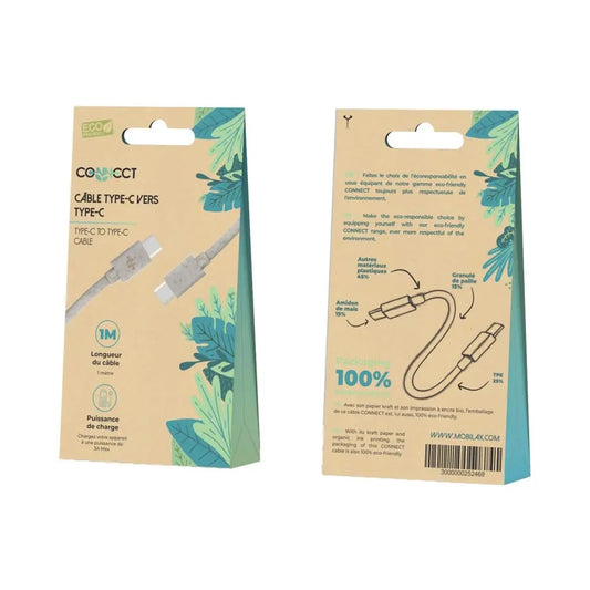 Câble Data USB-C vers USB-C  Eco-Friendly 60W