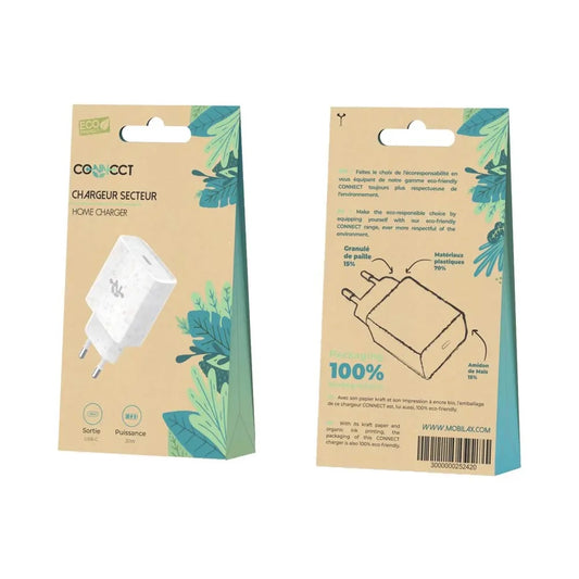 Chargeur Secteur USB-C Eco-Friendly 20W